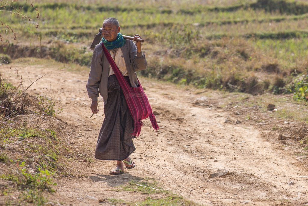 Burmese farmer