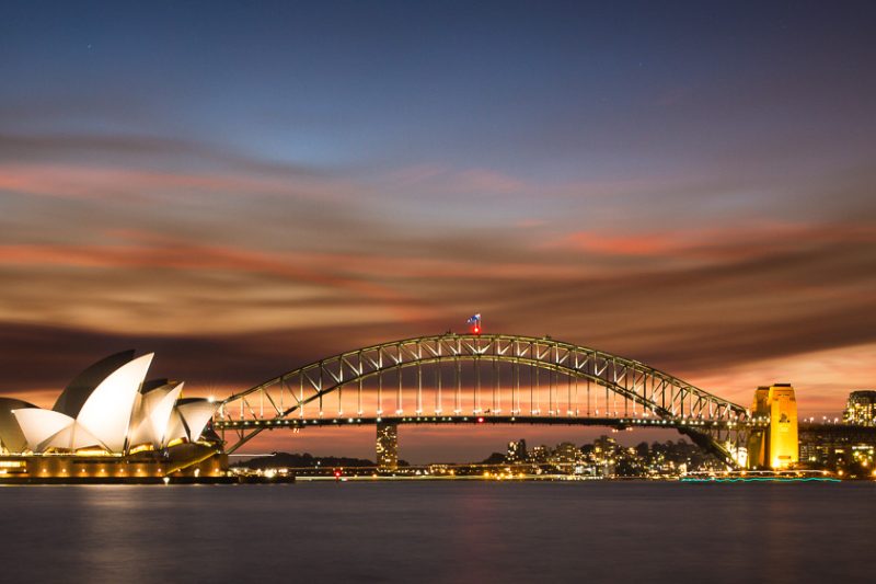 Sydney Skyline Streaks