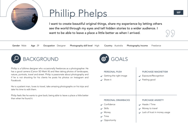 FP_UX_persona - Mindful Photographer FP_UX_persona - Mindful Photographer
