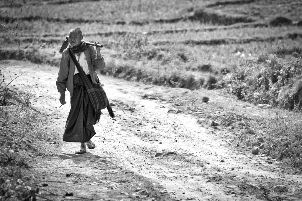Farmer in Shan state, Myanmar