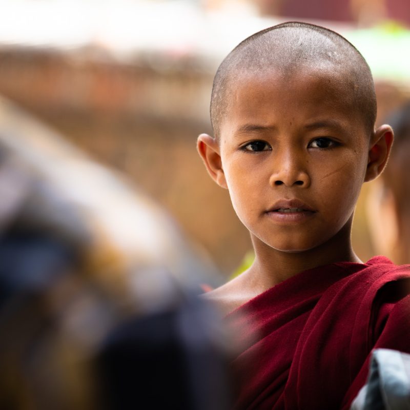 Monk at the Shwedagon