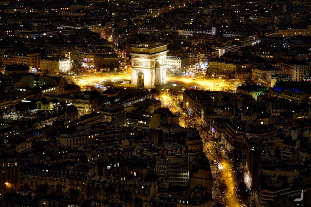 Arc De Triomphe from Above