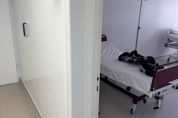 The room where I spent most time waiitng for tests and results in the hospital in Vlorë.
